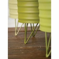 SULLIVANS Green Metal Planters (Set of 3) 8 SULLIVANS Green Metal Planters (Set of 3) -Vigoro Shop green sullivans plant pots met1510 4f 1000