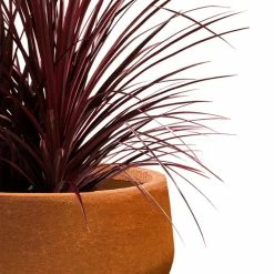 KANTE 16 in. Dia. Round Iron Oxide Concrete Bowl Planter, Outdoor Indoor Large Planter Pot with Drainage Hole -Vigoro Shop iron oxide kante plant pots rc0051b c80621 fa 1000
