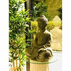 KANTE 25.6 in. H Natural Concrete/Fiberglass Indoor Outdoor Sitting Meditating Zen Buddha Statue 15 KANTE 25.6 in. H Natural Concrete/Fiberglass Indoor Outdoor Sitting Meditating Zen Buddha Statue -Vigoro Shop kante garden statues osp141006 c80021 66 1000