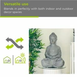 KANTE Lightweight Sitting Meditating Buddha Zen Indoor -Vigoro Shop kante garden statues r141006 c80021 76 1000