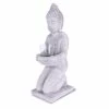 KANTE 12.8 in. H Gray Cement Buddha Tealight Candle Holder Garden Statue Ornament -Vigoro Shop kante garden statues sx20200173 64 1000