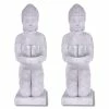 KANTE 12.8 in. H Gray Cement Buddha Garden Statue Tealight Candle Holder Ornament (2-Pack) 2 KANTE 12.8 in. H Gray Cement Buddha Garden Statue Tealight Candle Holder Ornament (2-Pack) -Vigoro Shop kante garden statues sx20200176 64 1000