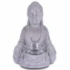 KANTE 6.5 in. H Gray Cement Sitting Buddha Garden Statue Tealight Candle Holder Ornament (2-Pack) 1 KANTE 6.5 in. H Gray Cement Sitting Buddha Garden Statue Tealight Candle Holder Ornament (2-Pack) -Vigoro Shop kante garden statues sx20200178 64 1000
