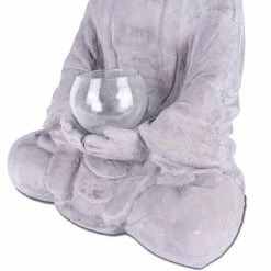 KANTE 14.17 in. H Gray Cement Meditating Buddha Garden Statue Tealight Candle Holder Ornament 15 KANTE 14.17 in. H Gray Cement Meditating Buddha Garden Statue Tealight Candle Holder Ornament -Vigoro Shop kante garden statues sx20200179 76 1000