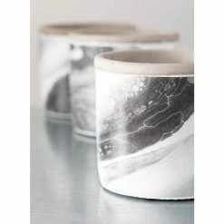 SULLIVANS Multi-Color Cement Fluid Pattern Container (Set of 3) 8 SULLIVANS Multi-Color Cement Fluid Pattern Container (Set of 3) -Vigoro Shop multicolor sullivans plant pots cmt1192 4f 1000