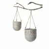 SULLIVANS Multi-Color Metal Hanging Planters (Set of 2) -Vigoro Shop multicolor sullivans plant pots met1676 64 1000