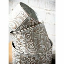 SULLIVANS Multi-Color Metal Planter (Set of 3) -Vigoro Shop multicolor sullivans plant pots met1680 1f 1000