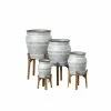SULLIVANS Multi-Color Metal Planter On Stand (Set of 4) -Vigoro Shop multicolor sullivans plant pots met1686 64 1000