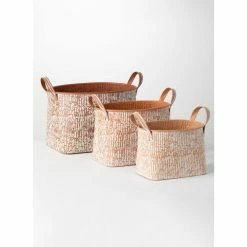 SULLIVANS Multi-Color Metal Speckled Planter (Set of 3) -Vigoro Shop multicolor sullivans plant pots met1694 1f 1000