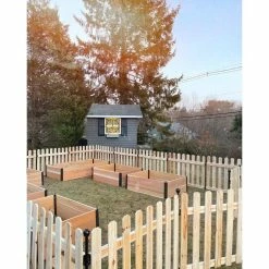 Vigoro 37.1 in. H x 45.35 in. W Cedar Garden Fence Panel -Vigoro Shop natural cedar wood vigoro garden fencing 860664 1f 1000