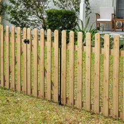 Vigoro 37.1 in. H x 45.35 in. W Cedar Garden Fence Panel -Vigoro Shop natural cedar wood vigoro garden fencing 860664 c3 1000