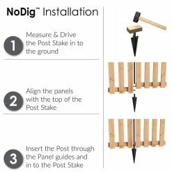 Vigoro 37.1 in. H x 48.3 in. W Cedar Garden Fence Gate -Vigoro Shop natural cedar wood vigoro garden fencing 860671 1d 1000