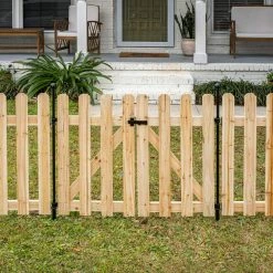 Vigoro 37.1 in. H x 48.3 in. W Cedar Garden Fence Gate -Vigoro Shop natural cedar wood vigoro garden fencing 860671 1f 1000