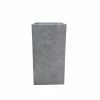 KANTE 20 in. H Square Natural Concrete/Fiberglass Indoor Outdoor Modern Seamless Tall Planter -Vigoro Shop natural concrete kante plant pots osf0002a c80021 64 1000