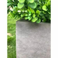 KANTE 23 in. L Rectangular Natural Concrete/Fiberglass Indoor Outdoor Elegant Long Planter -Vigoro Shop natural concrete kante plant pots osf0104a c80021 4f 1000