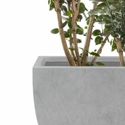 KANTE Square Natural Finish Lightweight Concrete & Weather Resistant Fiberglass Planters with Drainage Holes (Set of 3) 14 KANTE Square Natural Finish Lightweight Concrete & Weather Resistant Fiberglass Planters with Drainage Holes (Set of 3) -Vigoro Shop natural concrete kante plant pots rf0126abc c80021 1f 1000