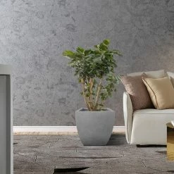 KANTE Square Natural Finish Lightweight Concrete & Weather Resistant Fiberglass Planters with Drainage Holes (Set of 3) 16 KANTE Square Natural Finish Lightweight Concrete & Weather Resistant Fiberglass Planters with Drainage Holes (Set of 3) -Vigoro Shop natural concrete kante plant pots rf0126abc c80021 fa 1000