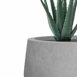 KANTE 21.6", 16.9", and 12.5"W Round Natural Concrete Elegant Planters, Set of 3 Outdoor Indoor Seamless w/ Drainage Hole -Vigoro Shop natural concrete kante plant pots rf2015021abc c80021 1f 1000