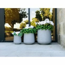 KANTE 17.3 in. Tall Natural Lightweight Concrete Footed Tulip Outdoor Round Planter (Set of 3) 12 KANTE 17.3 in. Tall Natural Lightweight Concrete Footed Tulip Outdoor Round Planter (Set of 3) -Vigoro Shop natural kante plant pots rf2015022bcd c80021 1f 1000