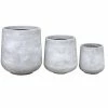 KANTE 17.3 in. Tall Natural Lightweight Concrete Footed Tulip Outdoor Round Planter (Set of 3) -Vigoro Shop natural kante plant pots rf2015022bcd c80021 64 1000