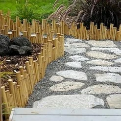 Vigoro Natural Pipe Organ 8 in. Bamboo Garden Fence -Vigoro Shop natural vigoro garden fencing 4477408 1f 1000