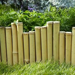 Vigoro Natural Pipe Organ 8 in. Bamboo Garden Fence -Vigoro Shop natural vigoro garden fencing 4477408 4f 1000