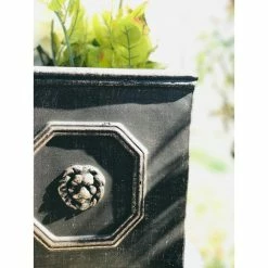 KANTE 12.6 in. Tall Oil Rubbed Bronze Lightweight Concrete Classic Square English Style Lion Head Planter 8 KANTE 12.6 in. Tall Oil Rubbed Bronze Lightweight Concrete Classic Square English Style Lion Head Planter -Vigoro Shop oil rubbed bronze kante plant pots rf0172b c80201 4f 1000
