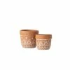 SULLIVANS Orange Cement Planter (Set of 2) 1 SULLIVANS Orange Cement Planter (Set of 2) -Vigoro Shop orange sullivans plant pots cmt1180 64 1000