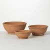 SULLIVANS Adobe Cement Dish Planter - Set of 3 2 SULLIVANS Adobe Cement Dish Planter - Set of 3 -Vigoro Shop orange sullivans plant pots cmt1218 64 1000