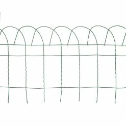 Vigoro 14 in. x 20 ft. Rolled Metal Garden Fence, Green -Vigoro Shop powder coated green vigoro garden fencing 89311hd 4f 1000