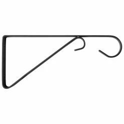 Vigoro 9.81 in. x 0.625 in. x 4.5 in. Black Iron Plant Bracket -Vigoro Shop powder coating vigoro plant hangers 570591 40 1000