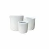 KANTE 15.8 in. x 12.9 in. & 9.8 in. W Round Pure White Concrete/Fiberglass Indoor Outdoor Modern Seamless Planters (Set of 3) -Vigoro Shop pure white kante plant pots osc0119abc c80011 64 1000