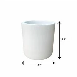 KANTE 12.9 in. W Round Pure White Concrete/Fiberglass Indoor Outdoor Modern Seamless Planter 11 KANTE 12.9 in. W Round Pure White Concrete/Fiberglass Indoor Outdoor Modern Seamless Planter -Vigoro Shop pure white kante plant pots osc0119b c80011 44 1000