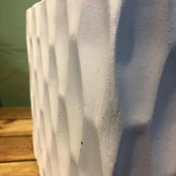 KANTE 16 in. W Square Pure White Concrete/Fiberglass Indoor Outdoor Elegant Retro Planter -Vigoro Shop pure white kante plant pots osf0201c c80011 4f 1000