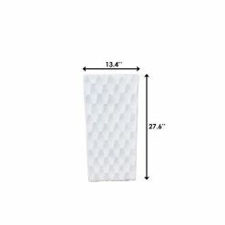 KANTE 27.6 in. H Square Pure White Concrete/Fiberglass Indoor Outdoor Elegant Retro Tall Planter 15 KANTE 27.6 in. H Square Pure White Concrete/Fiberglass Indoor Outdoor Elegant Retro Tall Planter -Vigoro Shop pure white kante plant pots osf0202c c80011 76 1000