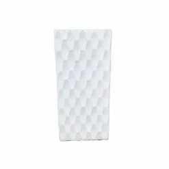 KANTE 27.6 in. H Square Pure White Concrete/Fiberglass Indoor Outdoor Elegant Retro Tall Planter 14 KANTE 27.6 in. H Square Pure White Concrete/Fiberglass Indoor Outdoor Elegant Retro Tall Planter -Vigoro Shop pure white kante plant pots osf0202c c80011 fa 1000
