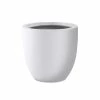 KANTE 13.39 in. x 12.6 in. Round Pure White Lightweight Concrete and Fiberglass Indoor Outdoor Planter with Drainage Hole -Vigoro Shop pure white kante plant pots rc0152b c80011 64 1000