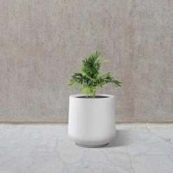 KANTE 17.3 in. H Round Pure White Concrete Planter, Outdoor Indoor Large Planter Pots Containers with Drainage Holes 19 KANTE 17.3 in. H Round Pure White Concrete Planter, Outdoor Indoor Large Planter Pots Containers with Drainage Holes -Vigoro Shop pure white kante plant pots rf2015022b c80011 76 1000