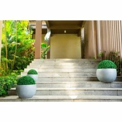 KANTE 20 in., 16 in. and 12 in. W Round Slate Gray Concrete/Fiberglass Indoor Outdoor Elegant Bowl Planters (Set of 3) 16 KANTE 20 in., 16 in. and 12 in. W Round Slate Gray Concrete/Fiberglass Indoor Outdoor Elegant Bowl Planters (Set of 3) -Vigoro Shop slate gray kante plant pots osc0049abc c60611 44 1000