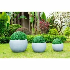 KANTE 20 in., 16 in. and 12 in. W Round Slate Gray Concrete/Fiberglass Indoor Outdoor Elegant Bowl Planters (Set of 3) 14 KANTE 20 in., 16 in. and 12 in. W Round Slate Gray Concrete/Fiberglass Indoor Outdoor Elegant Bowl Planters (Set of 3) -Vigoro Shop slate gray kante plant pots osc0049abc c60611 4f 1000