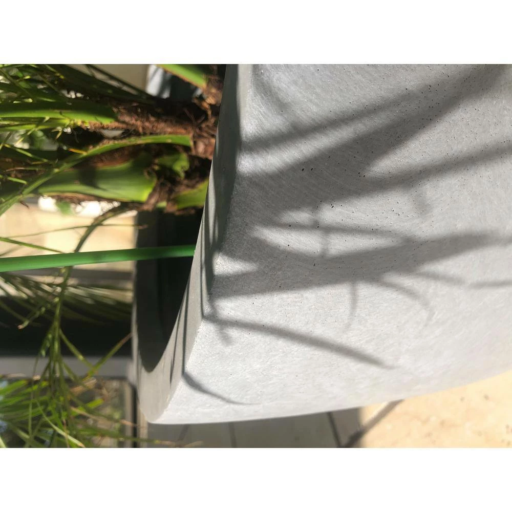 KANTE 20 in., 16 in. and 12 in. W Round Slate Gray Concrete/Fiberglass Indoor Outdoor Elegant Bowl Planters (Set of 3) 9 KANTE 20 in., 16 in. and 12 in. W Round Slate Gray Concrete/Fiberglass Indoor Outdoor Elegant Bowl Planters (Set of 3) - Image 7