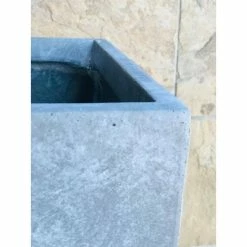 KANTE 23 in. L Rectangular Slate Gray Concrete/Fiberglass Indoor Outdoor Modern Planter -Vigoro Shop slate gray kante plant pots osf0104a c60611 44 1000