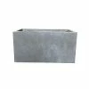 KANTE 23 in. L Rectangular Slate Gray Concrete/Fiberglass Indoor Outdoor Modern Planter -Vigoro Shop slate gray kante plant pots osf0104a c60611 64 1000