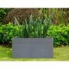 KANTE 31.5 in. L Rectangular Slate Gray Concrete/Fiberglass Indoor Outdoor Modern Elegant Planter -Vigoro Shop slate gray kante plant pots osf0131b c60611 64 1000
