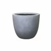 KANTE 9 in. Tall Slate Gray Lightweight Concrete Modern Outdoor Round Planter 1 KANTE 9 in. Tall Slate Gray Lightweight Concrete Modern Outdoor Round Planter -Vigoro Shop slate gray kante plant pots rc0050a c60611 64 1000