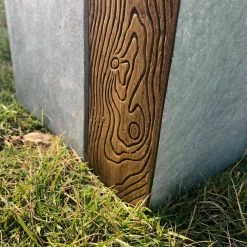 KANTE 28 in and 24 in. H Square Timber Ridge Concrete/Fiberglass Indoor Outdoor Elegant Tall Planters (Set of 2) -Vigoro Shop timber ridge kante plant pots osf0218bc c80811 1f 1000