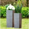KANTE 28 in and 24 in. H Square Timber Ridge Concrete/Fiberglass Indoor Outdoor Elegant Tall Planters (Set of 2) 2 KANTE 28 in and 24 in. H Square Timber Ridge Concrete/Fiberglass Indoor Outdoor Elegant Tall Planters (Set of 2) -Vigoro Shop timber ridge kante plant pots osf0218bc c80811 64 1000