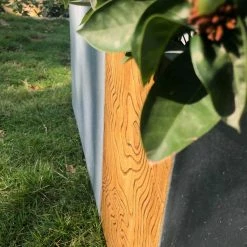 KANTE 31 in. and 23 in. Long Timber Ridge Lightweight Concrete Modern Rectangle Outdoor Planter Set -Vigoro Shop timber ridge kante plant pots rf0219ab c80811 4f 1000