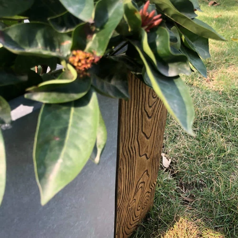 KANTE 31 in. L Timber Ridge Lightweight Concrete Modern Rectangle Outdoor Planter 4 KANTE 31 in. L Timber Ridge Lightweight Concrete Modern Rectangle Outdoor Planter - Image 2