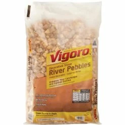 Vigoro 0.5 cu. ft. Bagged River Pebble Landscape Rock -Vigoro Shop vigoro bagged landscape rocks 54250v 1d 1000